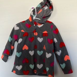 Valentines Day Zip Up Hoodie For Kids